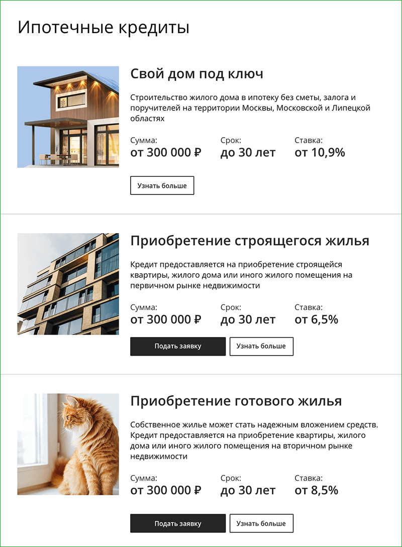 Ипотечные кредиты на сайте Сбербанка